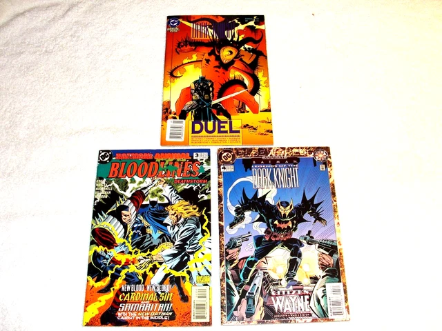 Batman: Legends of The Dark Knight-Annual #'s 1, 3, 4 (3 Issue Lot), 8.0-9.0 VF+