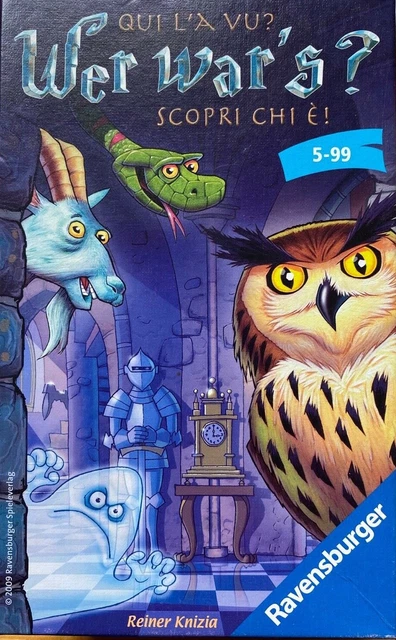 Reisespiel "Wer war´s?", Ravensburger, ab 5 Jahre, 2 - 5 Spieler, 2009