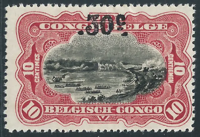 Belgian Congo, Sc #77, 30c on 10c, MH
