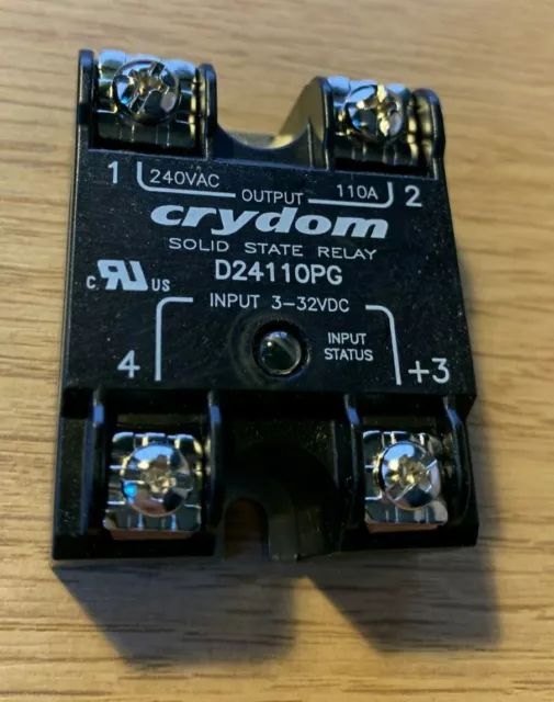 Sensata / Crydom D24110PG 3-32VDC In 110A Solid State Relay.  £112 @ RS 358-2943