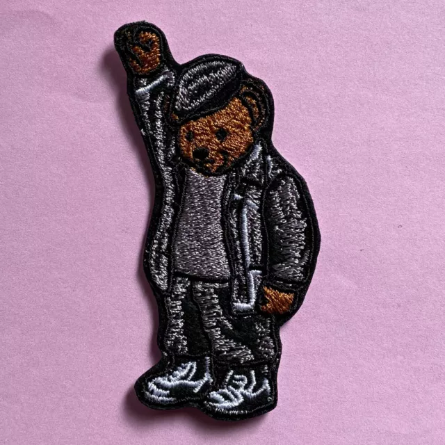 IRON ON PATCH Polo Bear Black Lives Matter Embroidered Patch