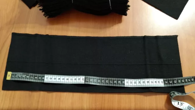 Fondo giacca ELASTICO in MAGLIA 1 pz Nero