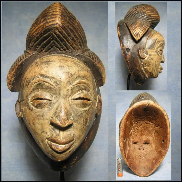 MASQUE PUNU Gabon AFRICANTIC art africain african mask afrikanische Kunst maske
