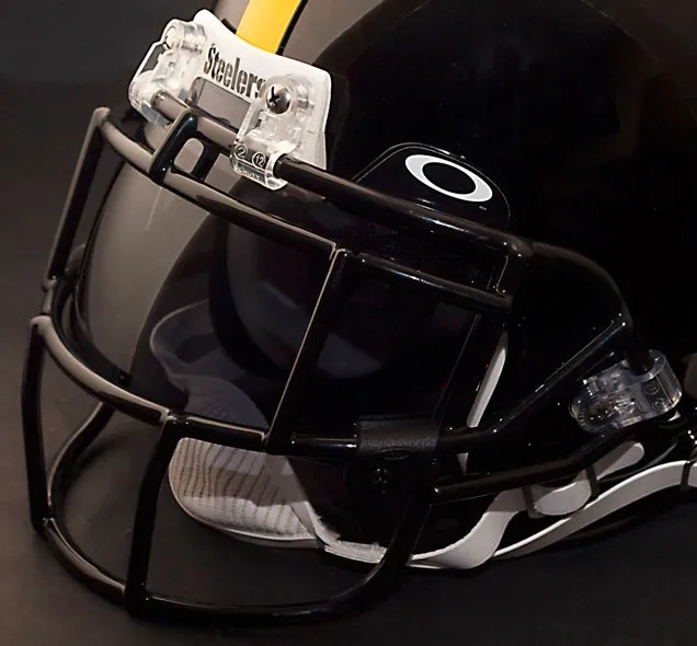 PITTSBURGH STEELERS NFL Schutt EGOP Football Helmet Facemask/Faceguard (BLACK)