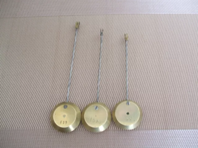 3  X French Clock Pendulum In Very Good Condition