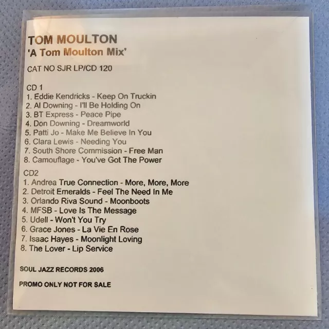 Tom Moulton "A Tom Moulton Mix" 2006 Rare 16-Track Twin Disc Promo Pack