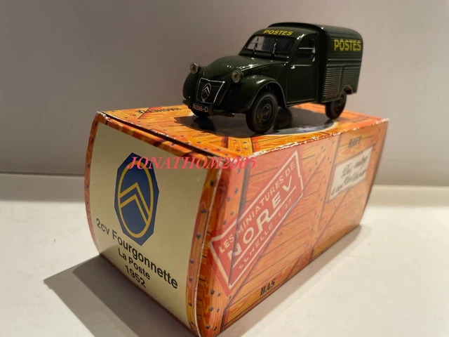 NOREV CITROEN 2CV FOURGONNETTE POSTES VERTE 1952 AVEC BOITE au 1/43°