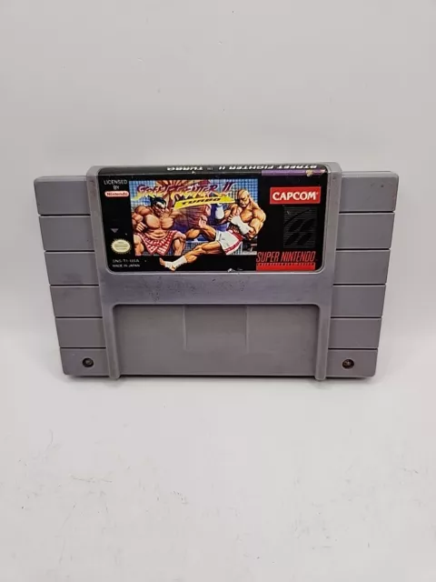 Street Fighter II Turbo Super Nintendo Entertainment System Authentic Tested