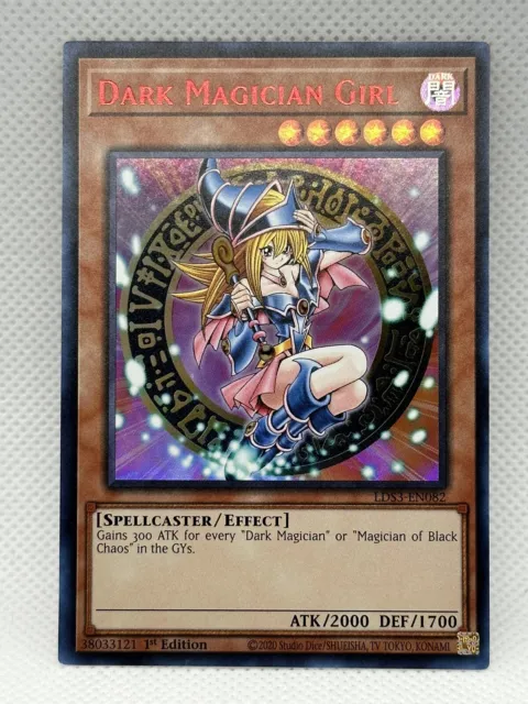 Yugioh! Dark Magician Girl (Red) - LDS3-EN082 - Ultra Rare - 1st Edition