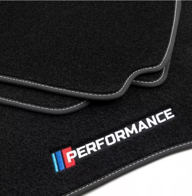 Tapis de Sol pour BMW Serie 3 E30 pack M Performance Power Brodé Velours 1982-94