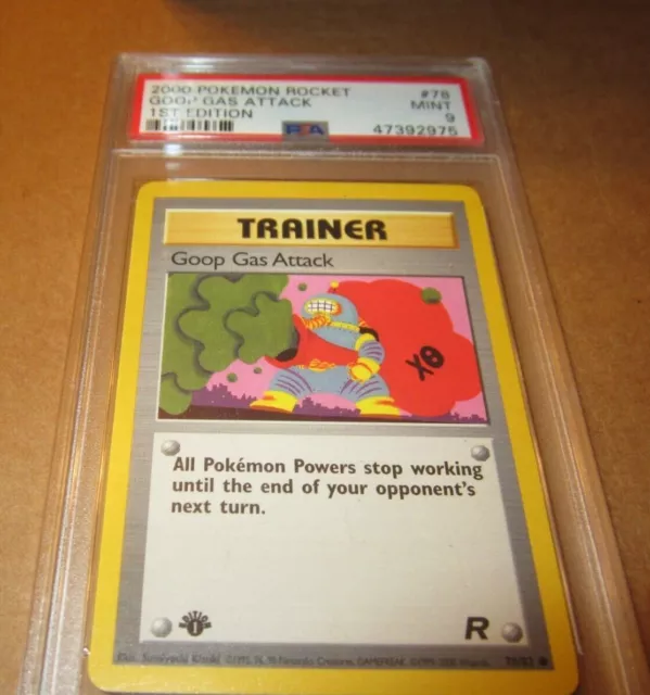 2000 Pokemon Team Rocket 1st Edition Goop Gas Attack #78 PSA 9 GEM MINT