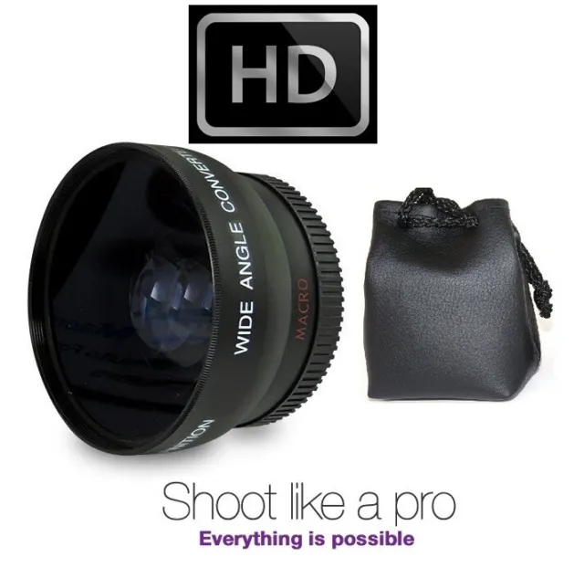 Hi Def Lens Wide Angle with Macro 0.43x For Panasonic HC-V720 HC-V720K
