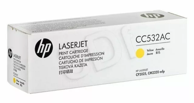 Cartucho de tóner LaserJet amarillo HP CC532AC