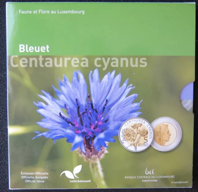 LUX00516.1 - COFFRET BE LUXEMBOURG - 5€ - 2016 - Centaurea Cyanus