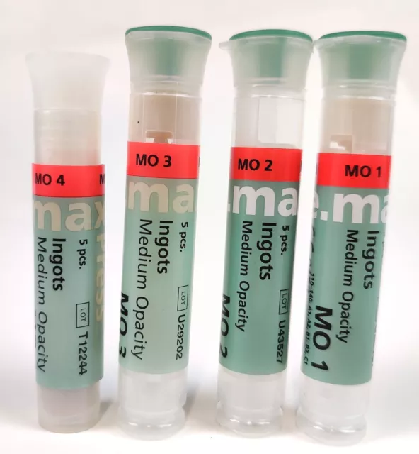 Ivoclar IPS Emax Press Ingots Medium Opacity MO1 MO2 MO3 MO4 Set 2