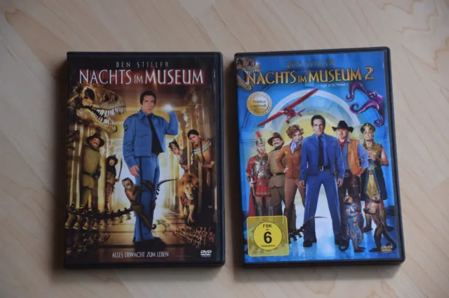 2x DVD Nachts im Museum 1+2, Ben Stiller  FSK 6