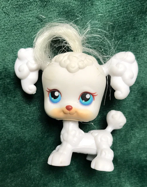 Figurine Littlest Pet Shop - Chien Caniche N°17 - Marque Hasbro - Occasion