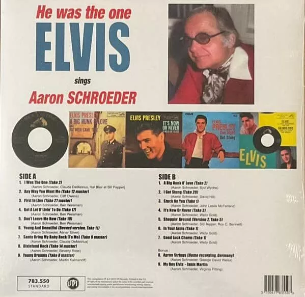 ELVIS PRESLEY HE WAS THE ONE (ELVIS SINGS AARON SCHROEDER) (Vinyl) 2