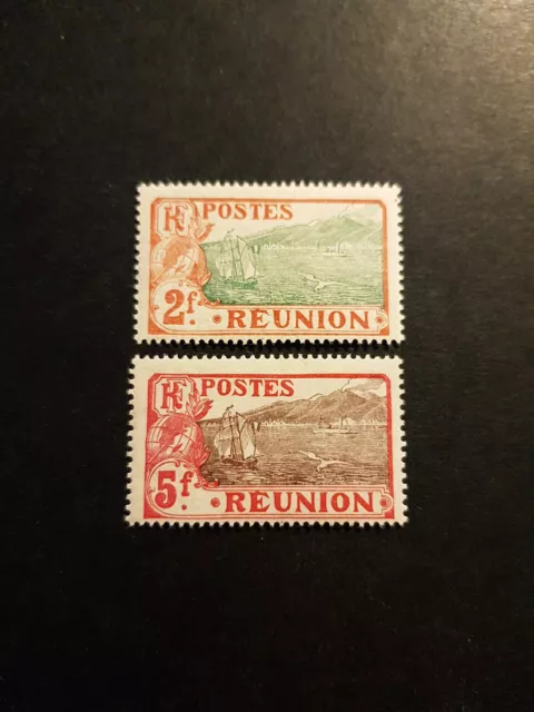 Frankreich Briefmarke Kolonie Reunion N° 70/71 Neu MH 1927