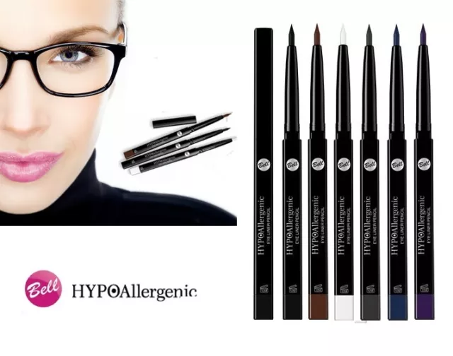 Bell Hypoallergenic Eye Liner Pencil  Black Brown White Paraben Free