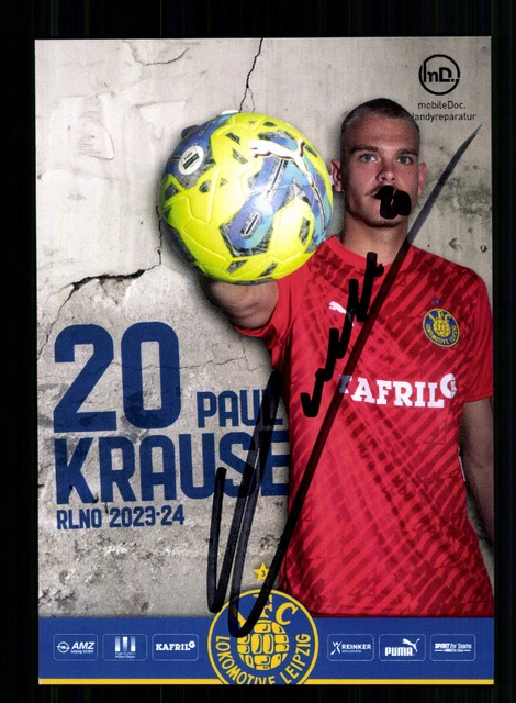 Carte Autographe Signée Mert Arslan - 1. FC Lokomotive Leipzig - Saison 2023/24 - FP171