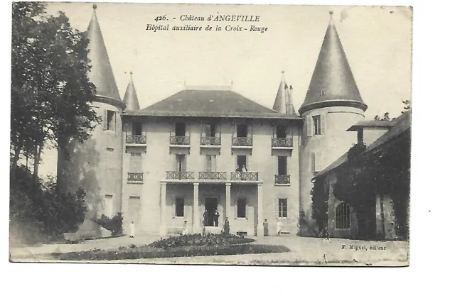82  Chateau D Angeville  Hopital Auxiliaire De La Croix Rouge