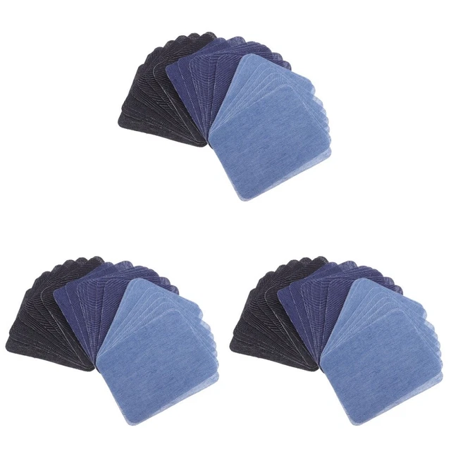 90 stücke selbstklebende jeans tuch aufkleber für kleidung patch eisen auf