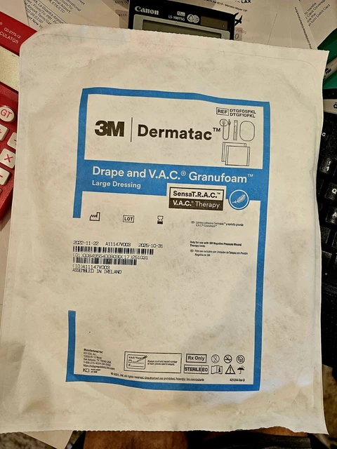 3m Dermatac Drape And VAC Granufoam Large Dressing