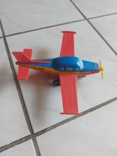 Avion Joustra Rallye F-RAL N°563 – Friction – Jouet Ancien En Tôle – Occasion