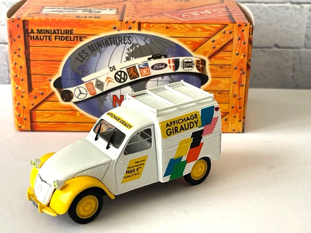 CITROEN 2 CV AZU ORANGINA 1956 - Modèle Utilitaire 1/43 Par IXO ALTAYA - Occasion Comme Neuf
