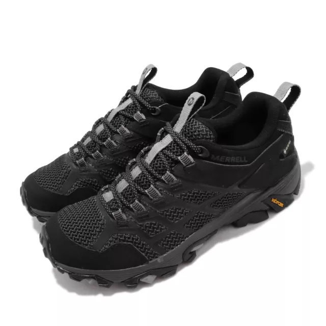 Merrell Moab FST 2 GTX Gore-Tex Black Grey Women Outdoors Hiking Shoes J599532