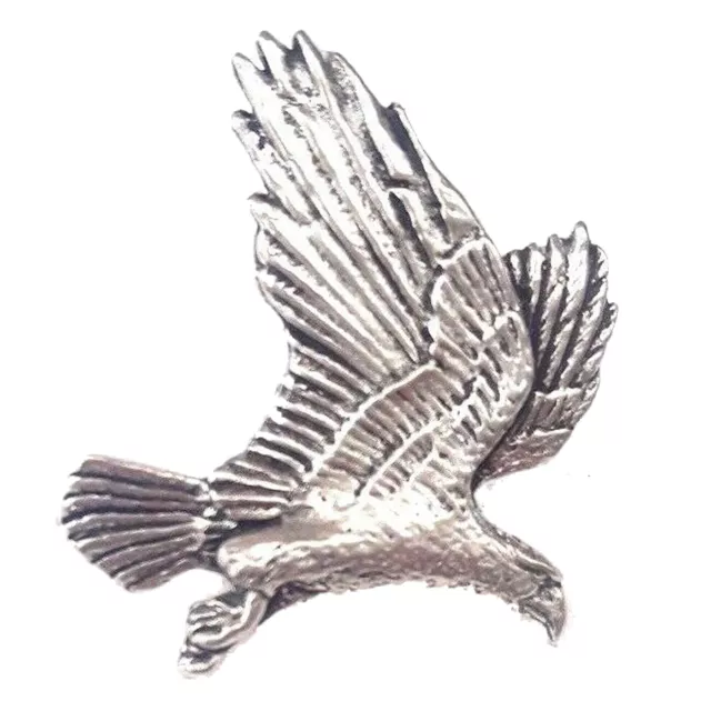 Águila Finamente Hecho a Mano En Peltre Sólido En GB Pin de Solapa