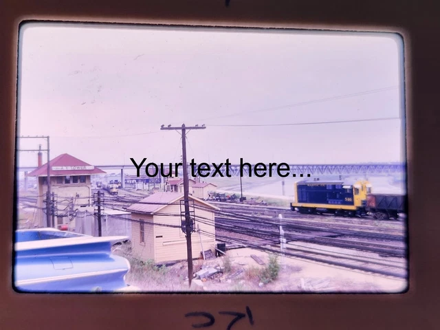 2430 Orig Slide Santa Fe 546 Passing AY Tower Argentine, KS 8-68