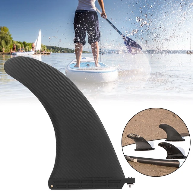 10in Surfboard Fin Faux Carbon Fiber SUP Board Watershed Balancing Rudder Surfbo