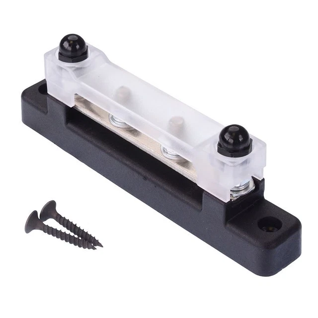 Busbar 4 borchie con coperchio 100A distribuzione potenza M5