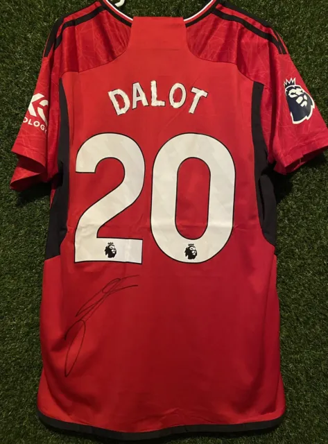 Diogo Dalot Signed Manchester United 23/24 Home Shirt - Comes With A COA