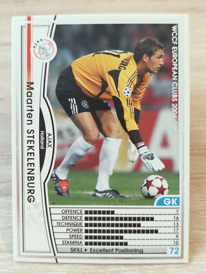 figurina CARD WCCF EUROPEAN CLUB 2004/05 PANINI NEW 70 AJAX HATEM TRABELSI 