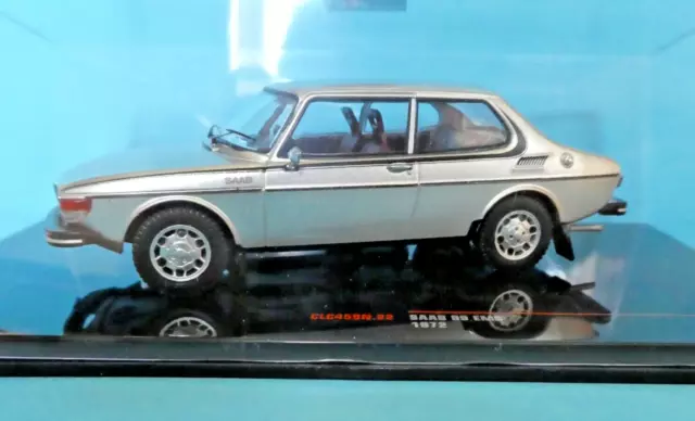 Saab 99 EMS 1972 in silver with dark red upholstery   Ixo  1:43rd New Model