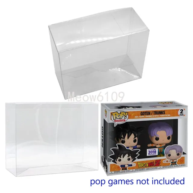Clear Box Protector Cases For Funko Pop 2 Pack Vinyl Figures Display Cover 0.5mm