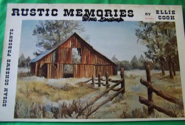 Libro De Pintura Tole Lústica Memories By Ellie Cook Scheewe Paisajes Óleos De 1980
