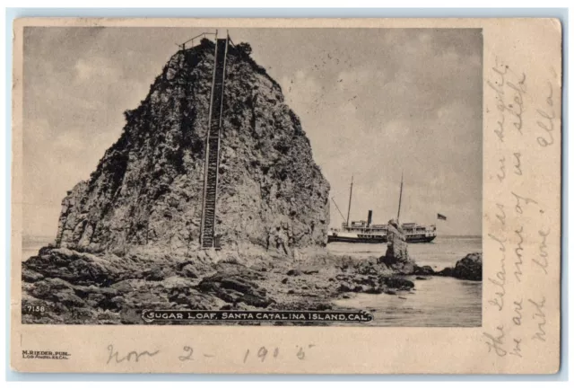 1905 Sugar Loaf Exterior View Steamer Santa Catalina Island California Postcard