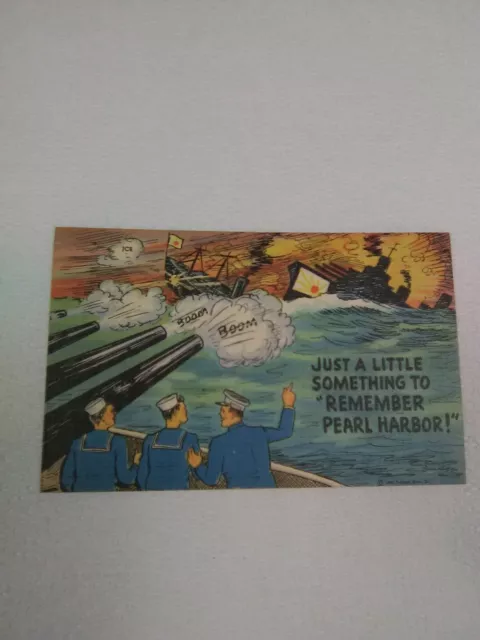 WWII Postcard Tichnor Bro Pearl Harbor