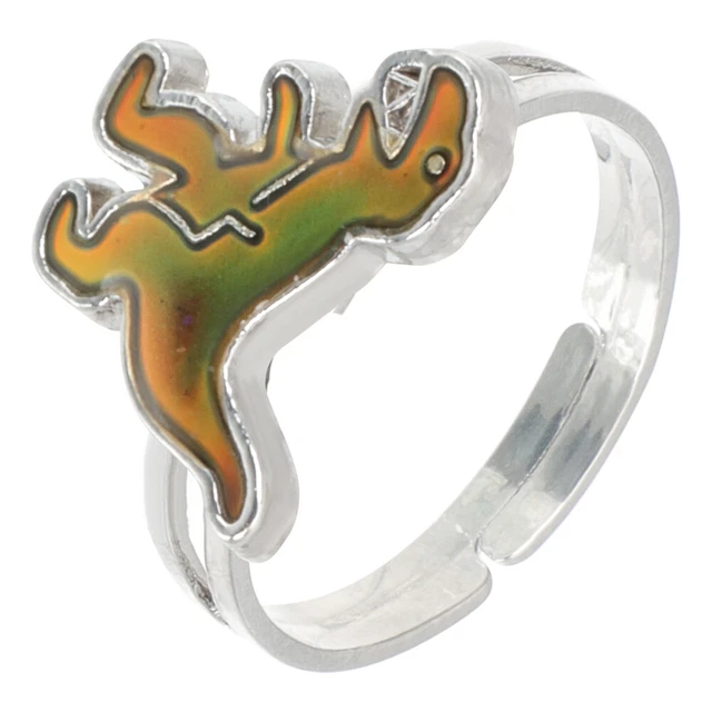 Dinosaur color changing ring mood rings for kids stylish to open 4 19