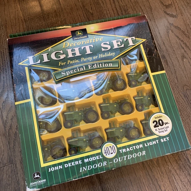 John Deere 20 pc Decorative Light String Set Special Ed #1000 Models A B & 4020