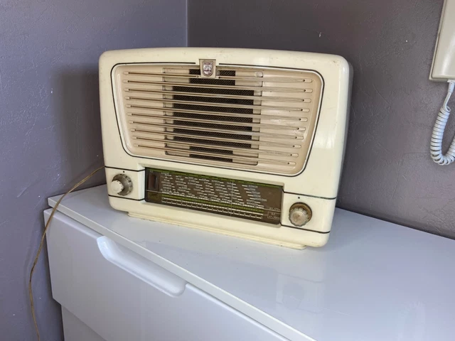 Radio TSF Philips Vintage 1957 - Modifiée Bluetooth - Fabriquée En France