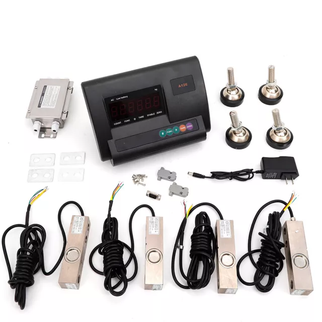 Weighing Indicator Set Animal Cattle Scale Platform Livestock Load Cell Scale