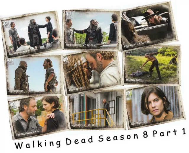 The Walking Dead Season 8 Part 1 - 90 Card Basic/Base Set - Topps 2018