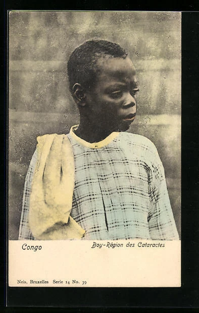 CPA Congo, Boy - Région des Cataractes
