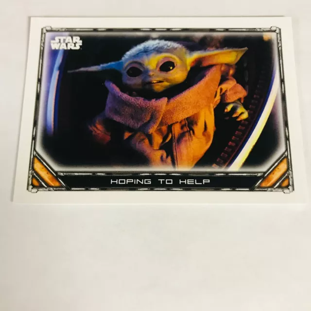 2021 Topps Star Wars The Mandalorian S1&2 UK Base #12 Hoping to Help