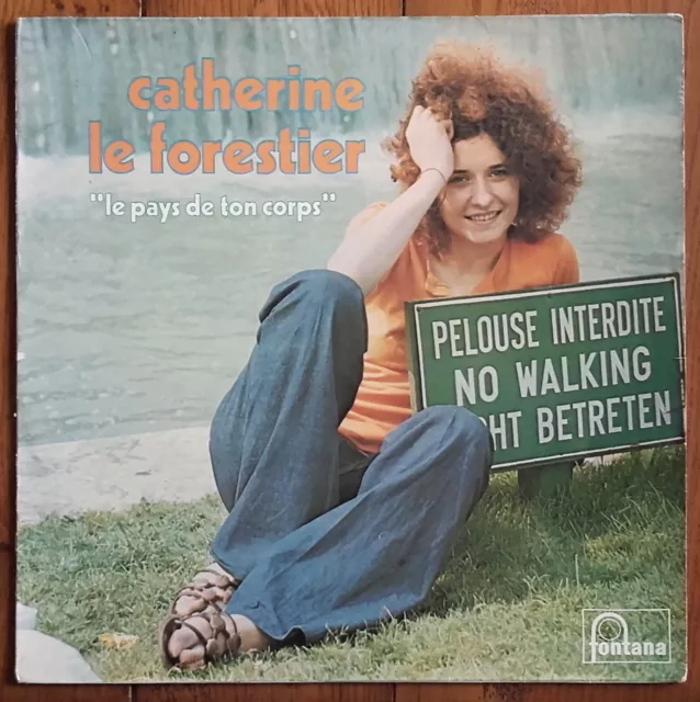 DISQUE VINYLE LP 33t CATHERINE LE FORESTIER « Le pays de ton corps »1971 France